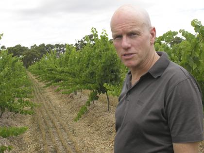 Jeffrey Grosset in Polish Hill Vineyard